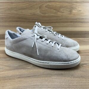 C.QP Racquet Sneaker In Taupe Mens 43 US 9.5 Suede Low Top Shoes